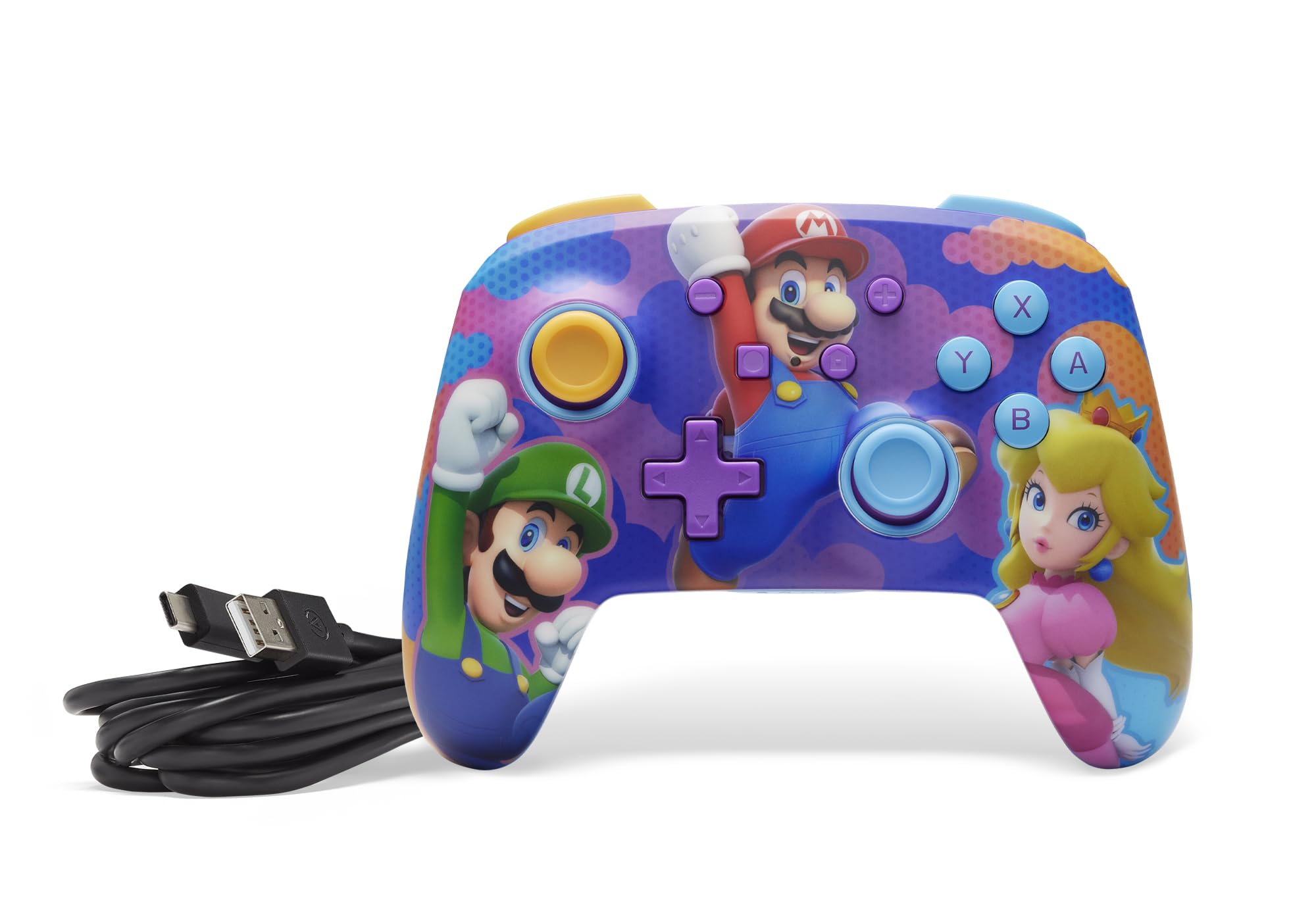 PowerA Enhanced Wireless Controller for Nintendo Switch - Color Splash Heroes