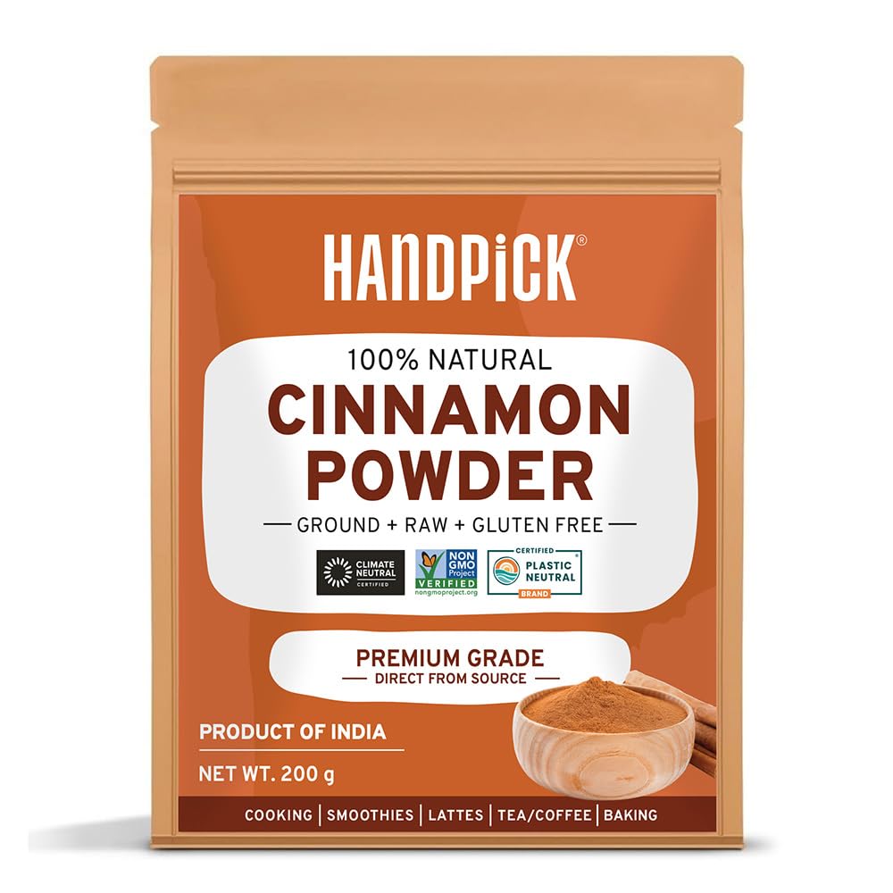 HANDPICK - Cinnamon Powder (200g/7oz) Non-GMO & Raw Ground Cinnamon in Resealable Pouch