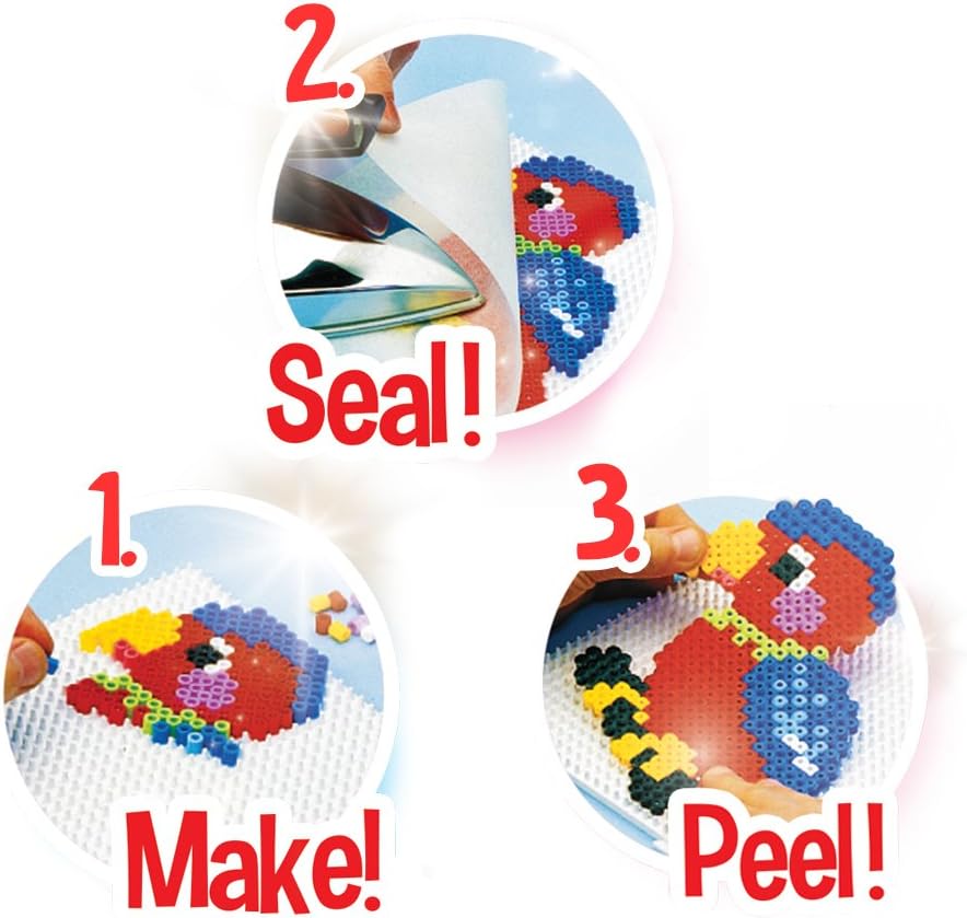 Hama 10.2051 4,000 Beads & 3 Pegboards Creative Playset - Ages 5-10 4