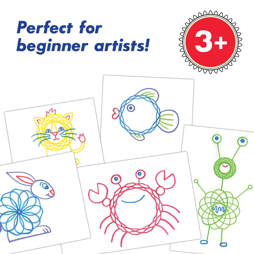 Spirograph Junior Design Set - Jumbo Gears & Washable Markers for Kids 3+ 9