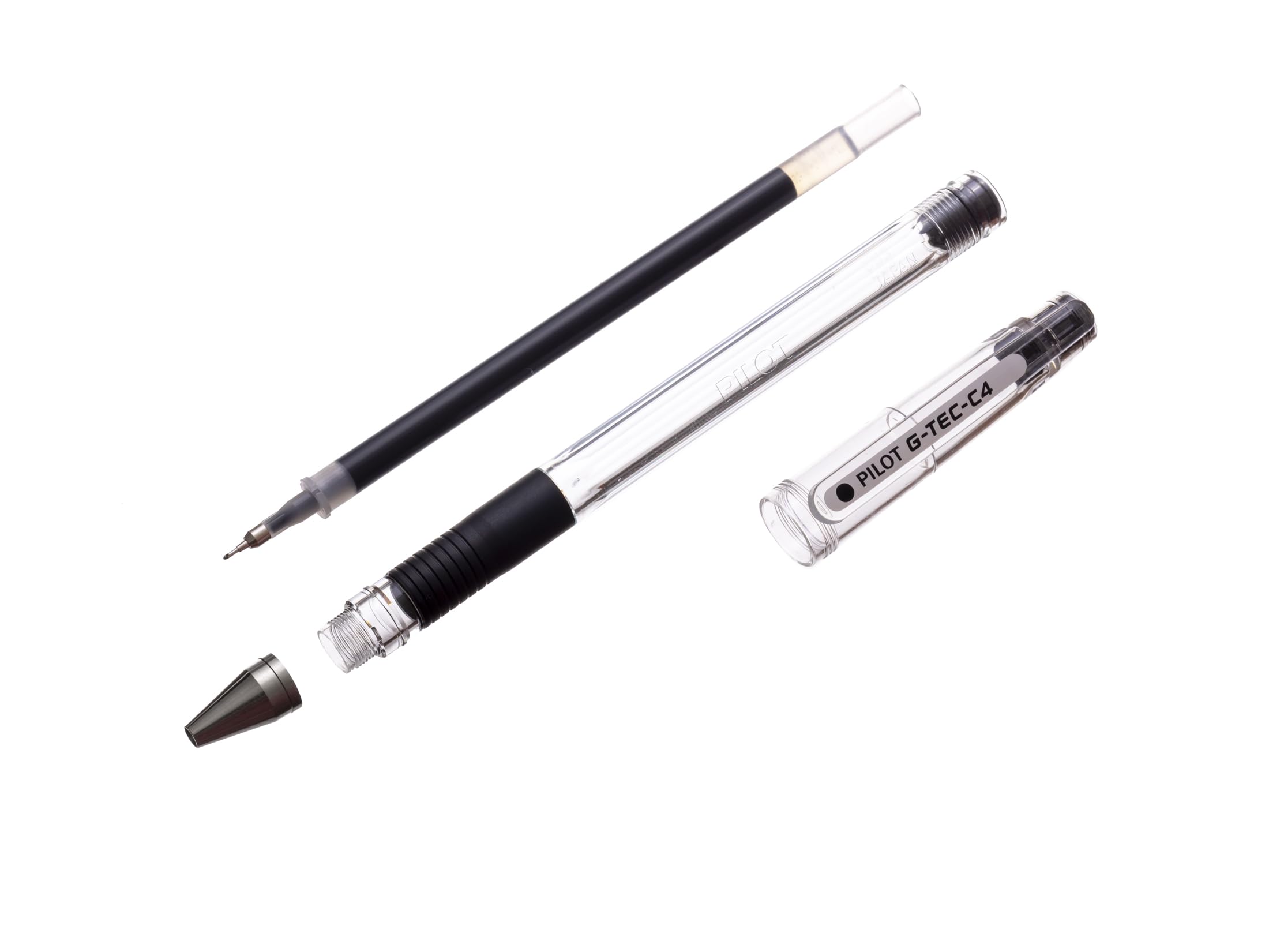 PILOT G-Tec C4 Gel Rollerball Pen - Ultra-Fine 0.2mm Line, Black Ink | Pack of 4 5