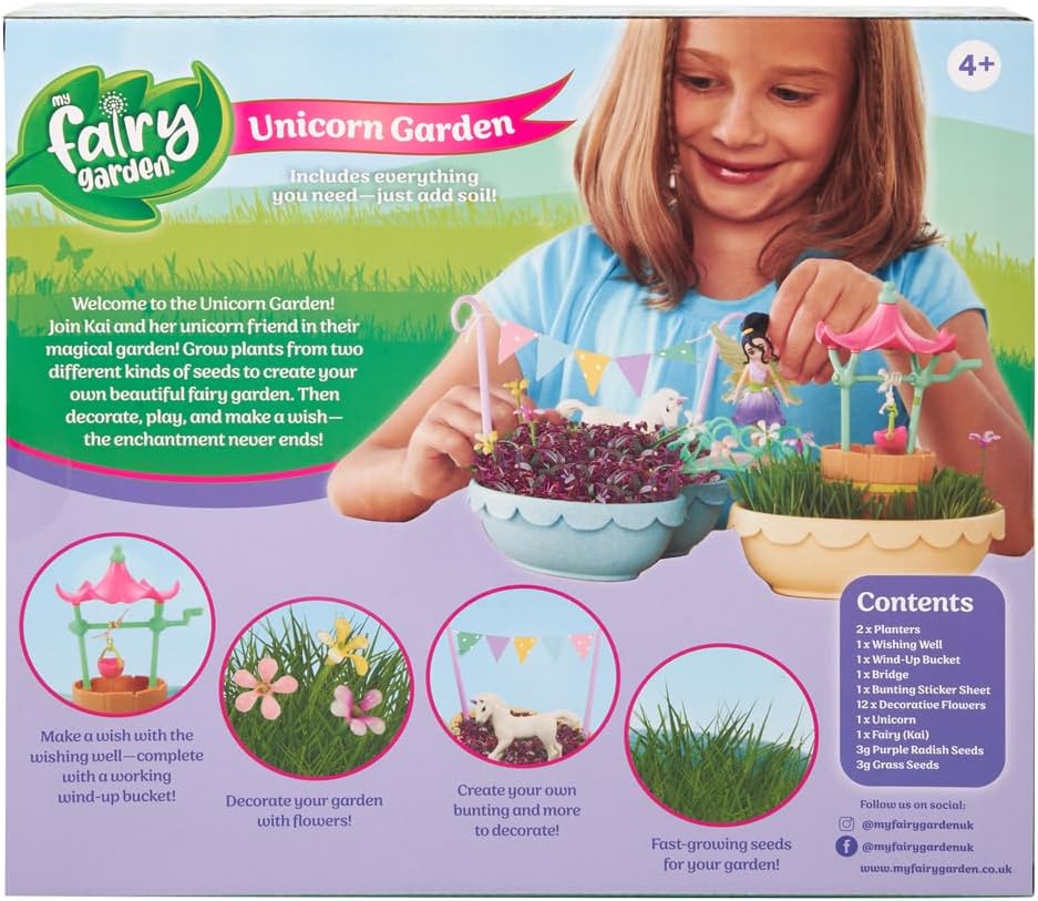 My Fairy Garden - Unicorn Garden Playset for Kids 4-10 Years 4