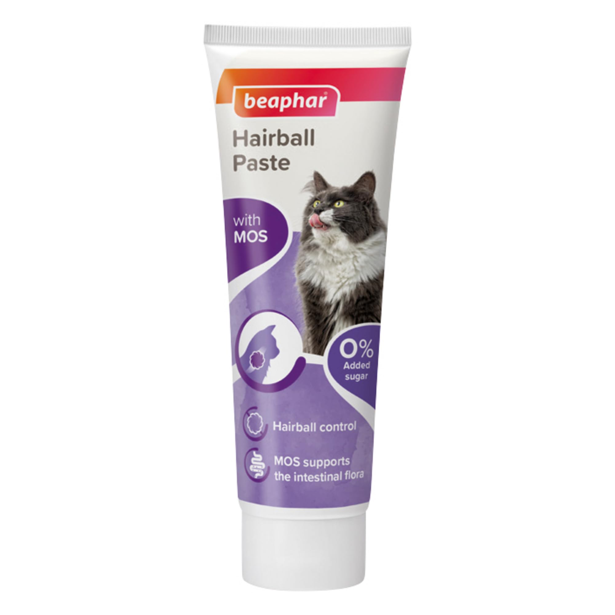 Beaphar Hairball Paste for Cats - 2-in-1 Malt & Prebiotic Formula | 100g