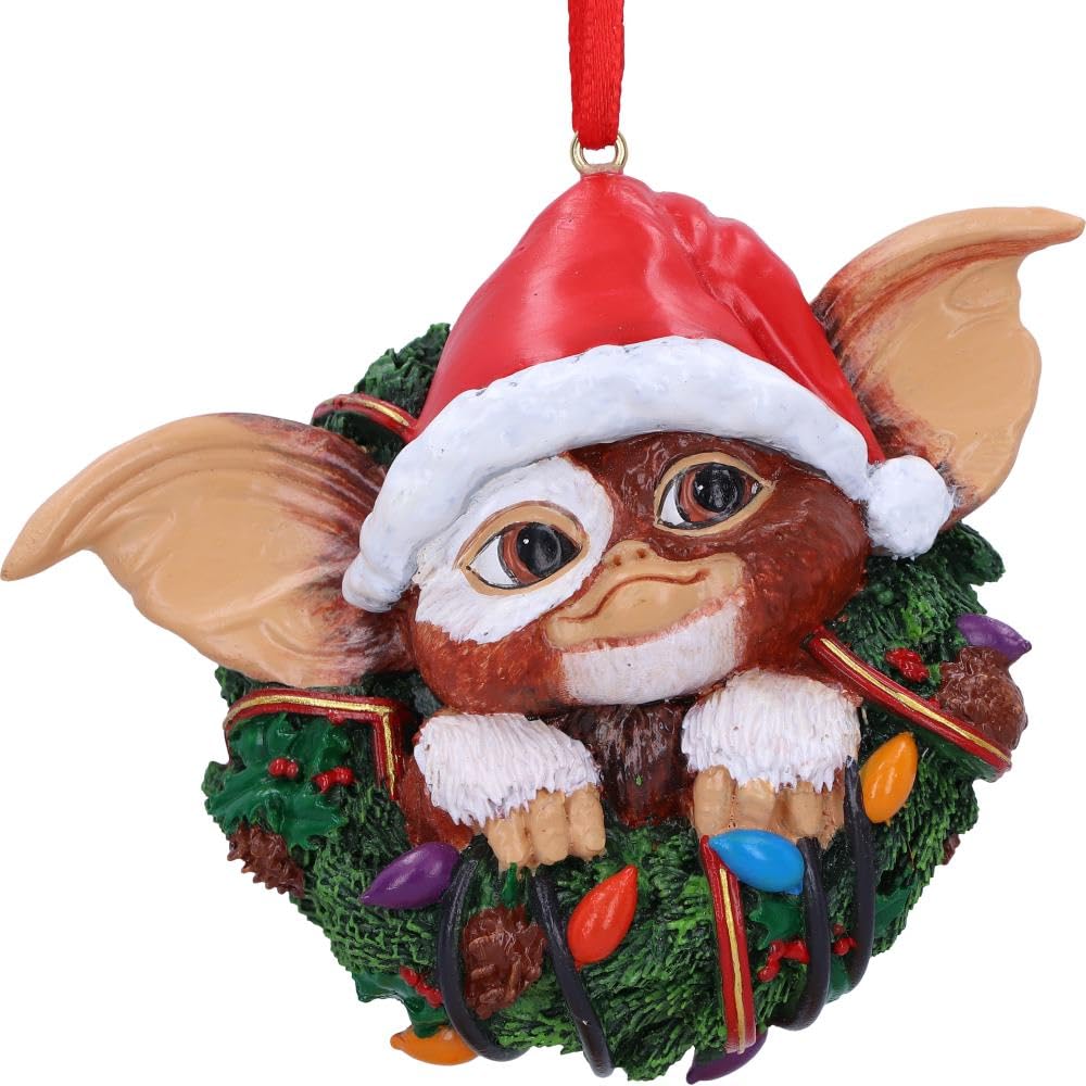 Nemesis Now Gremlins Gizmo in Wreath Hanging Ornament (B6411X3)