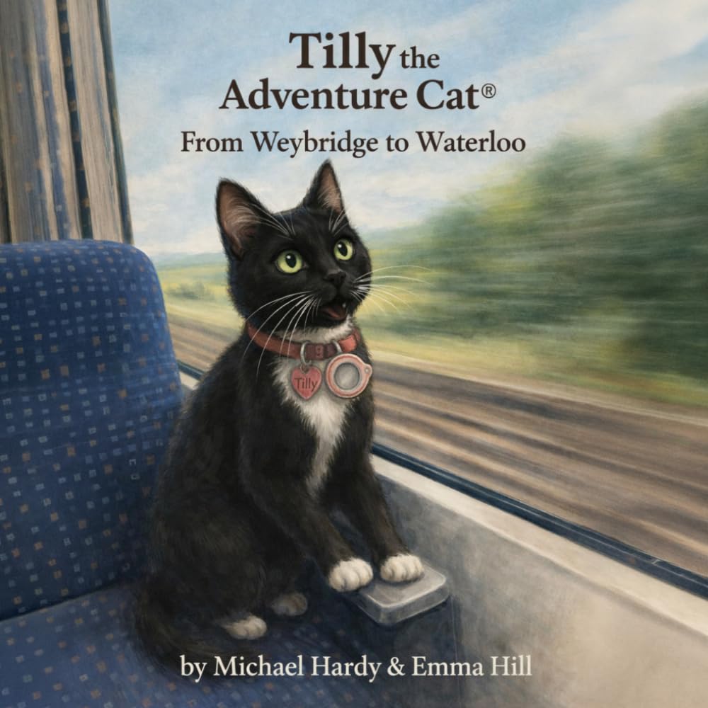 Tilly the Adventure Cat: From Weybridge to Waterloo - A True Story of a Famous Feline's Train Journey | Paperback | Ages 3-8