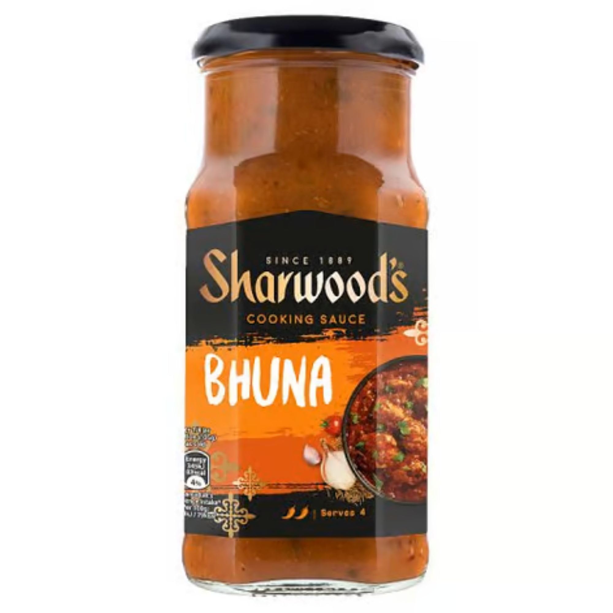 Sharwood's Bhuna Curry Sauce - Spiced Tomato & Onion with Fenugreek | 420g Jar 2