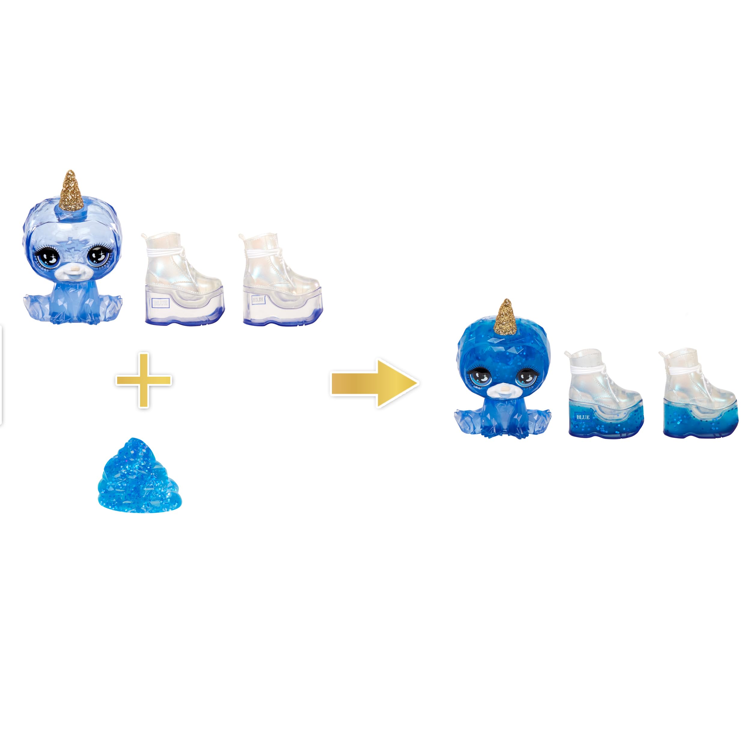 Rainbow High Skyler Bradshaw Fashion Doll with Sparkle Slime & Magical Pet - Blue Shimmer Doll with Yeti, Customizable Accessories - Ages 4-12 3