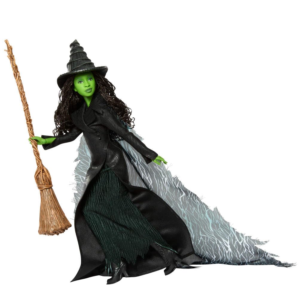 Mattel Wicked: Part 2 Elphaba Deluxe Fashion Doll with Removable Outfit and 4 Accessories - JFM12 14