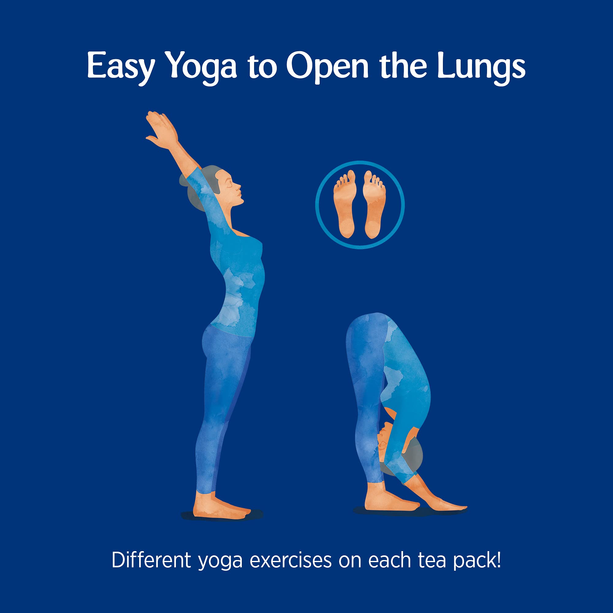 YOGI TEA - Breathe Deep Organic Herbal Tea, Naturally Caffeine Free, Blend of Eucalyptus, Basil & Thyme