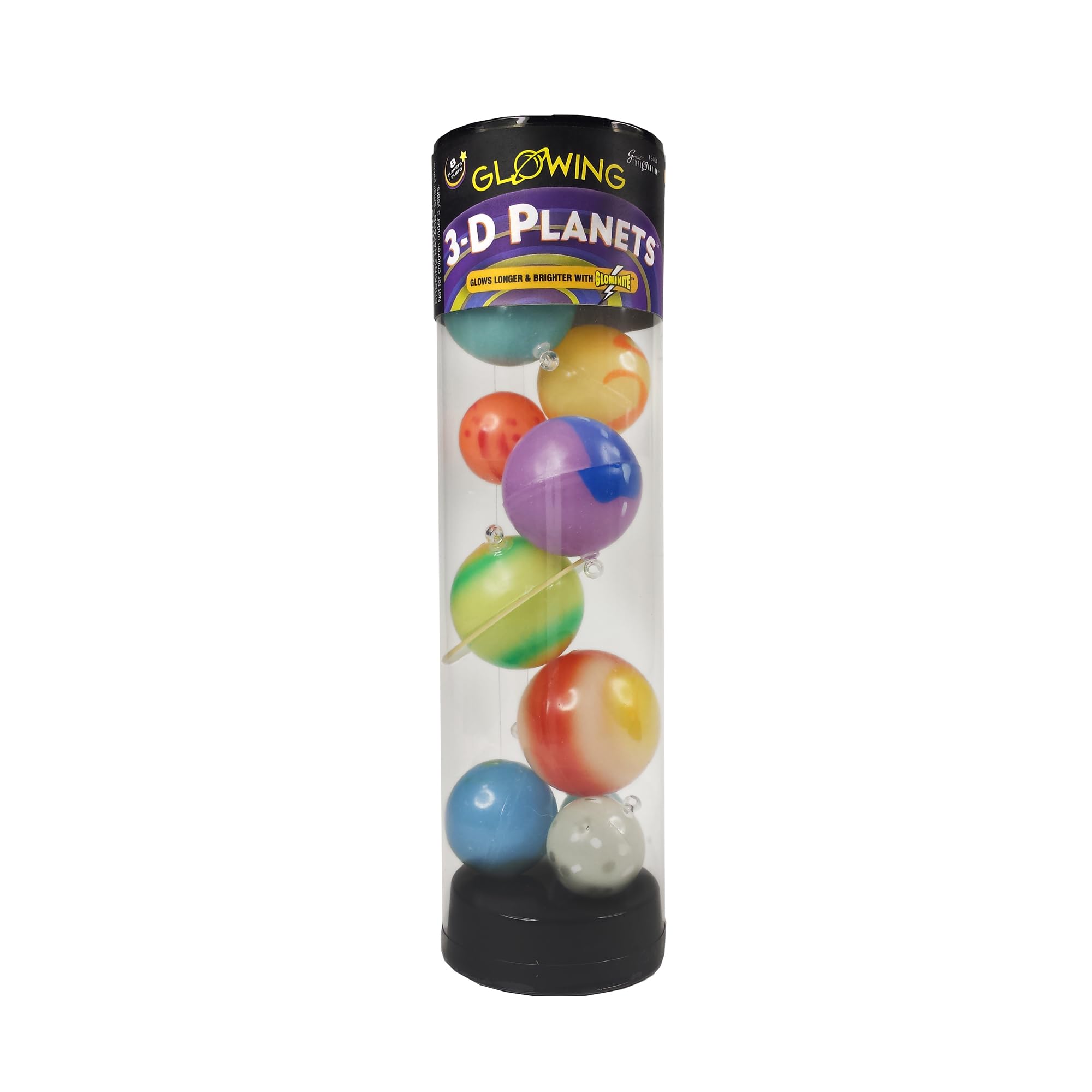 University Games 3-D Planets in a Tube Glow-in-the-Dark Science Kit | 9 Pieces | Ages 3+ 1