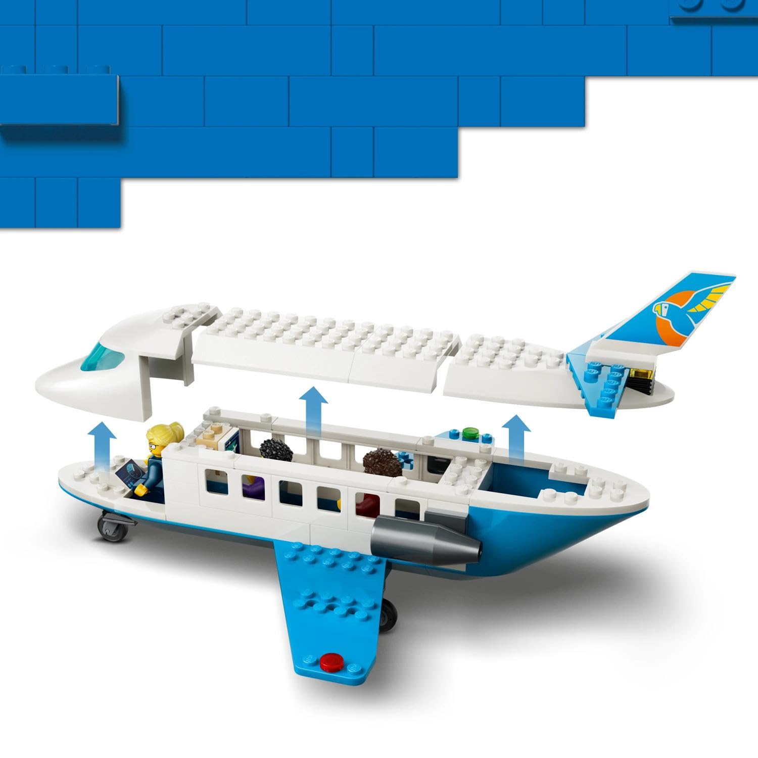 LEGO City Passenger Jet 60492 Building Set for Ages 4+ with 4 Minifigures and Accessories