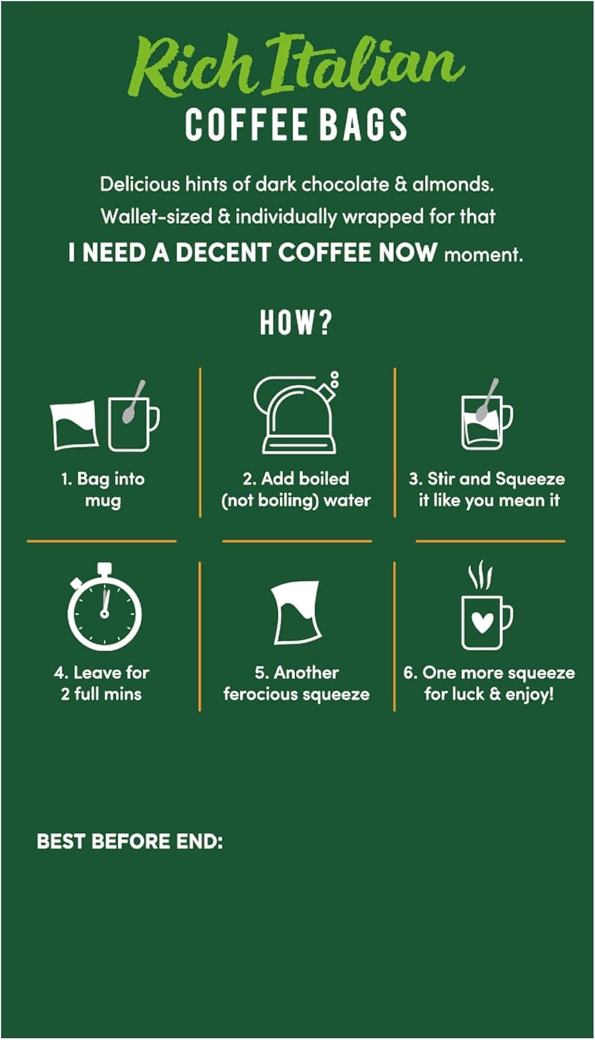 Taylors of Harrogate Rich Italian Coffee Bags (30 Enveloped Bags)