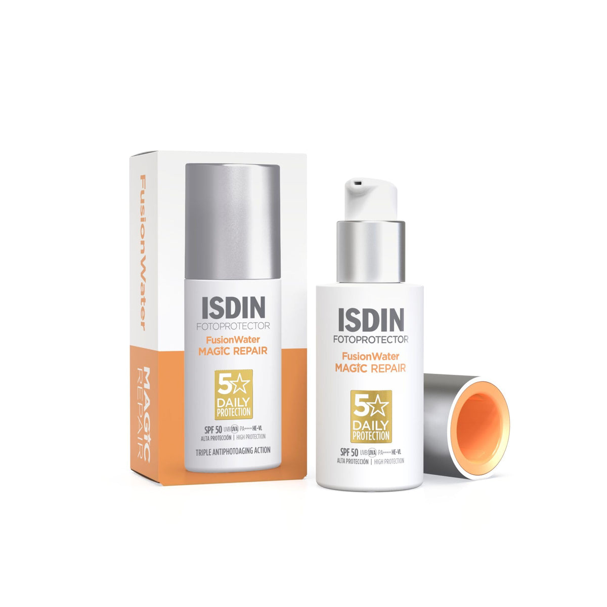 ISDIN FotoUltra Age Repair FW SPF 50 - Triple Anti-Aging Action | Daily Facial Sun Cream | 50ml