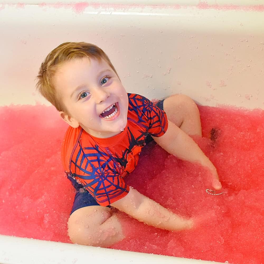 Gelli Baff Red from Zimpli Kids, Turns water into thick, colourful goo, Christmas Craft Kit, Xmas Gifts for Boys & Girls 3