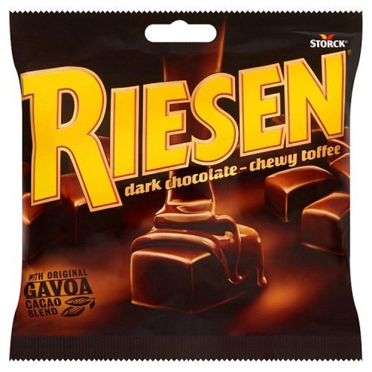 Riesen Dark Chocolate Chewy Toffee 135g with Gavoa Cacao Blend