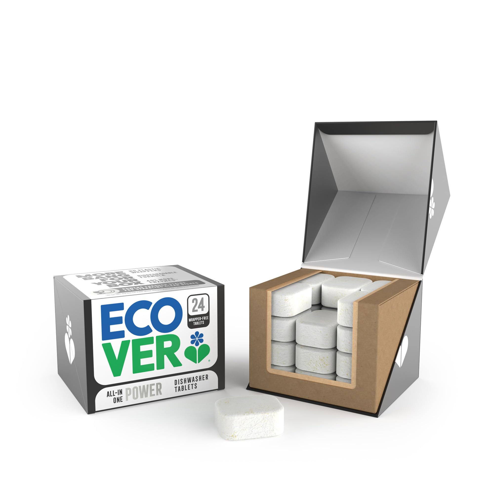 Ecover - All-In-One Power Dishwasher Tablets with Rinse Aid & Salt