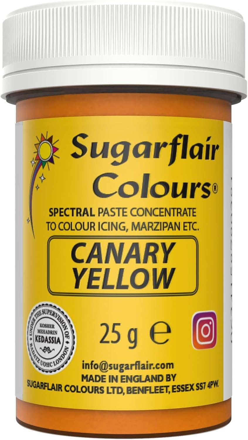Sugarflair - Spectral Canary Yellow Food Colouring Paste (25g)