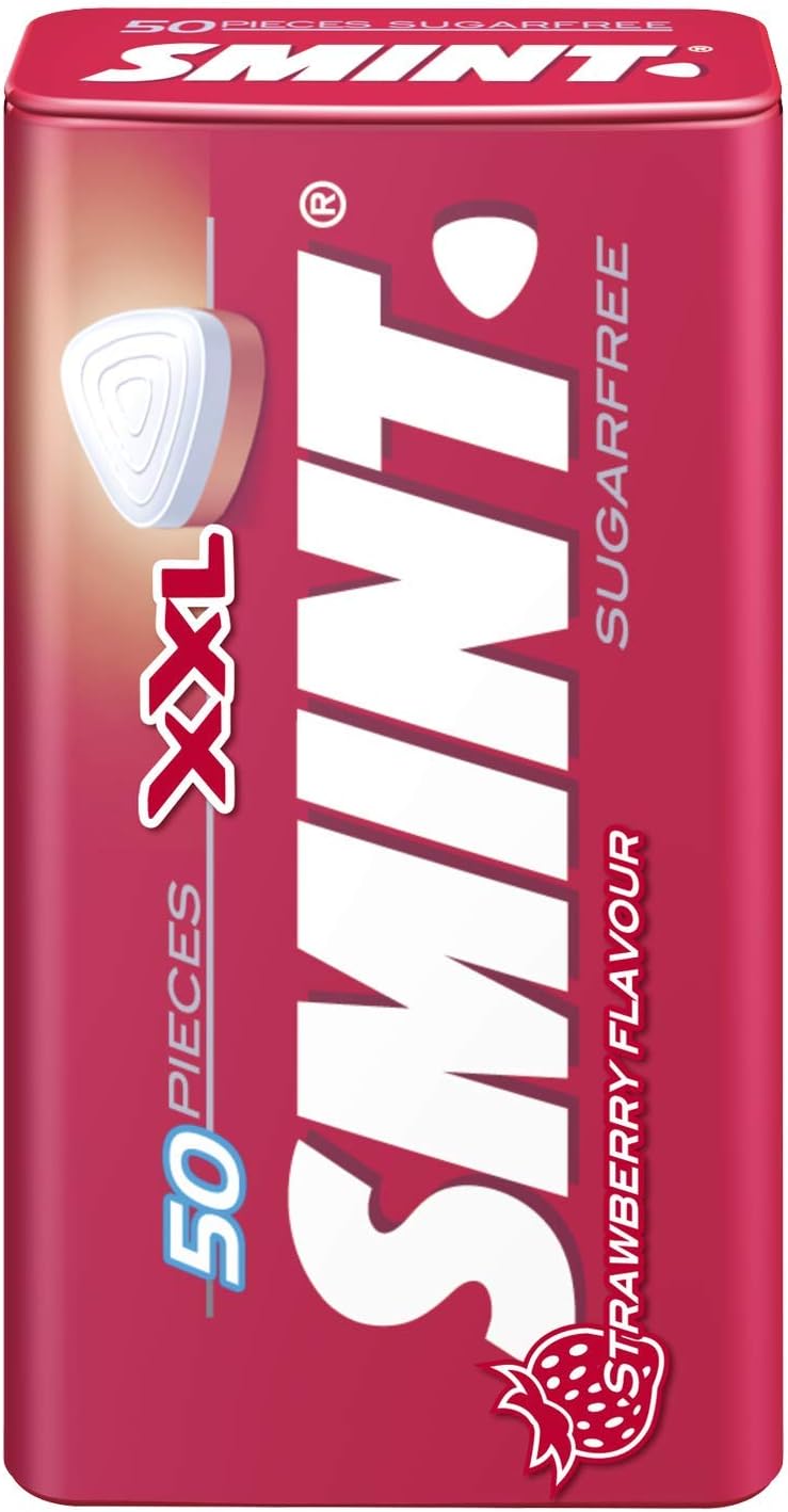 Smint Sugarfree Mints - 50 XXL Strawberry Mints (Pack of 12 Tins) 3