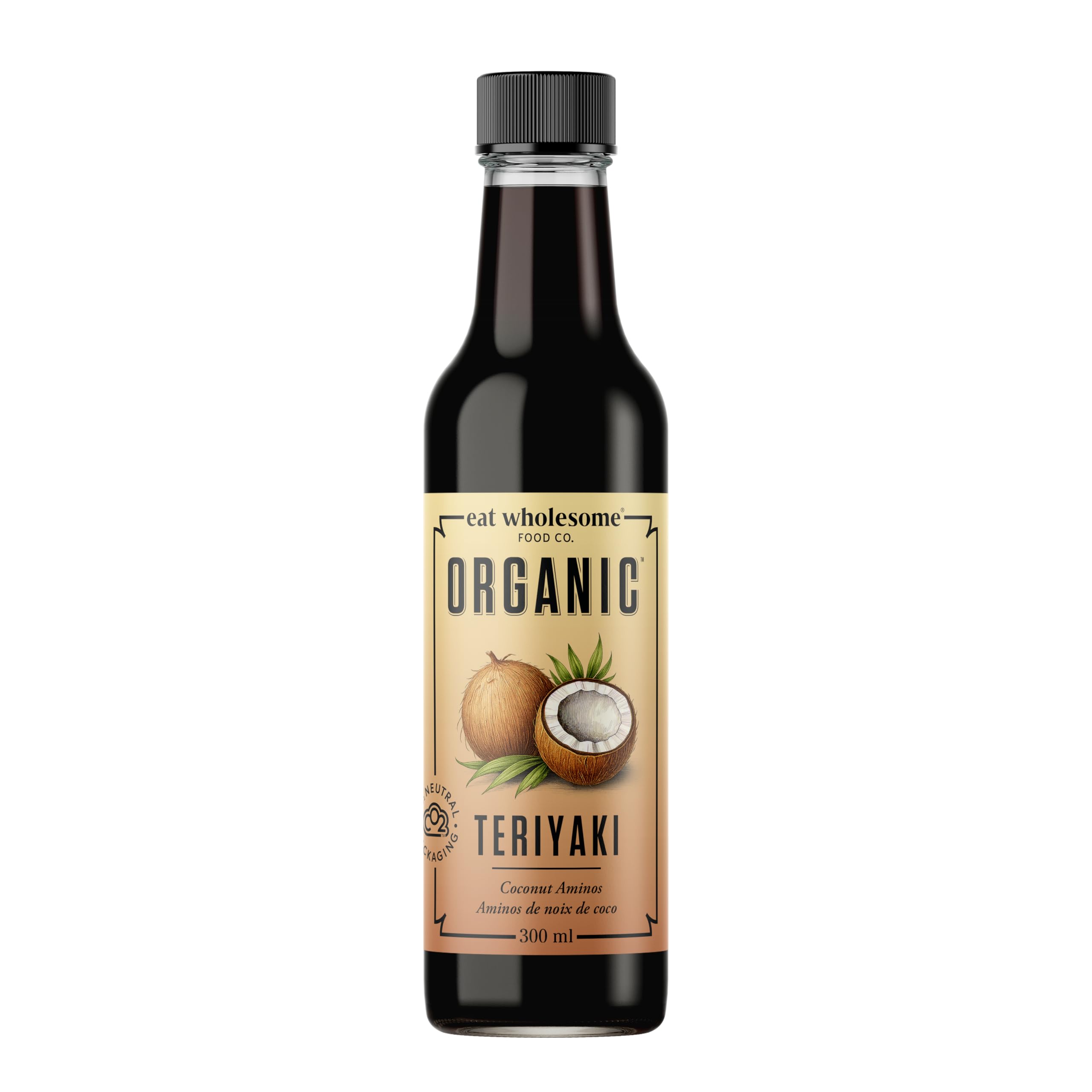 Eat Wholesome Organic Coconut Aminos Teriyaki - Naturally Fermented, Soy-Free, 300 ml