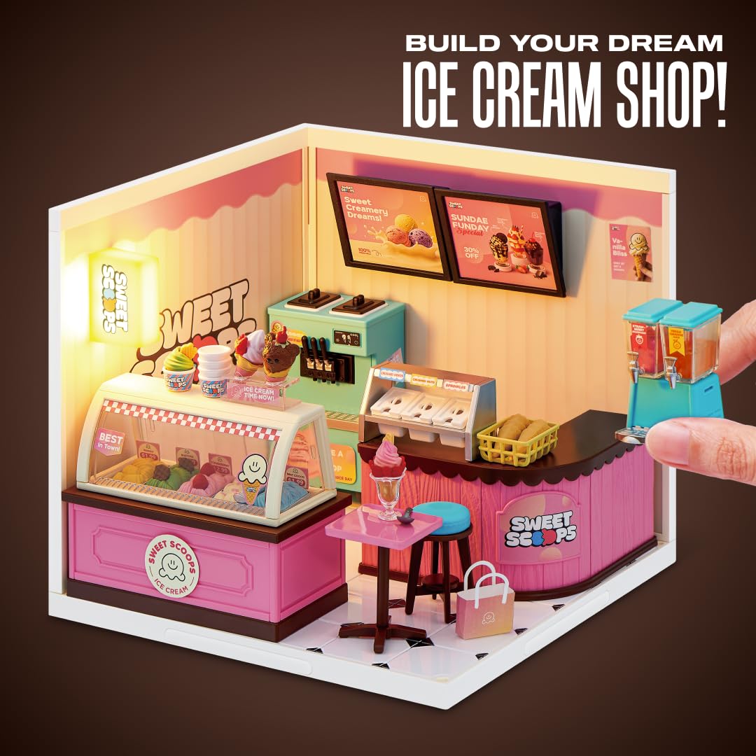 Mini Brands Sweet Scoop Mini Spaces - Build Your Own Diorama | Plastic Construction 3