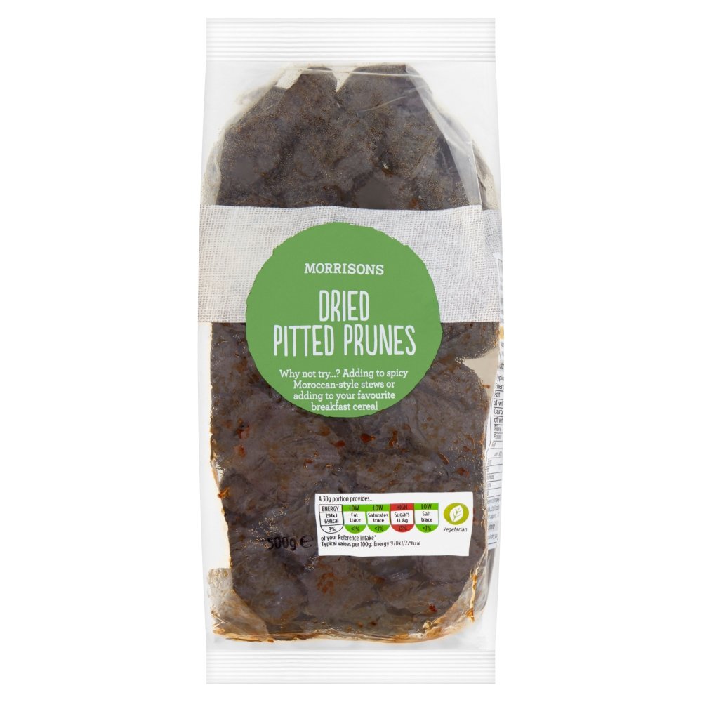 Morrisons Dried Pitted Prunes, 500g