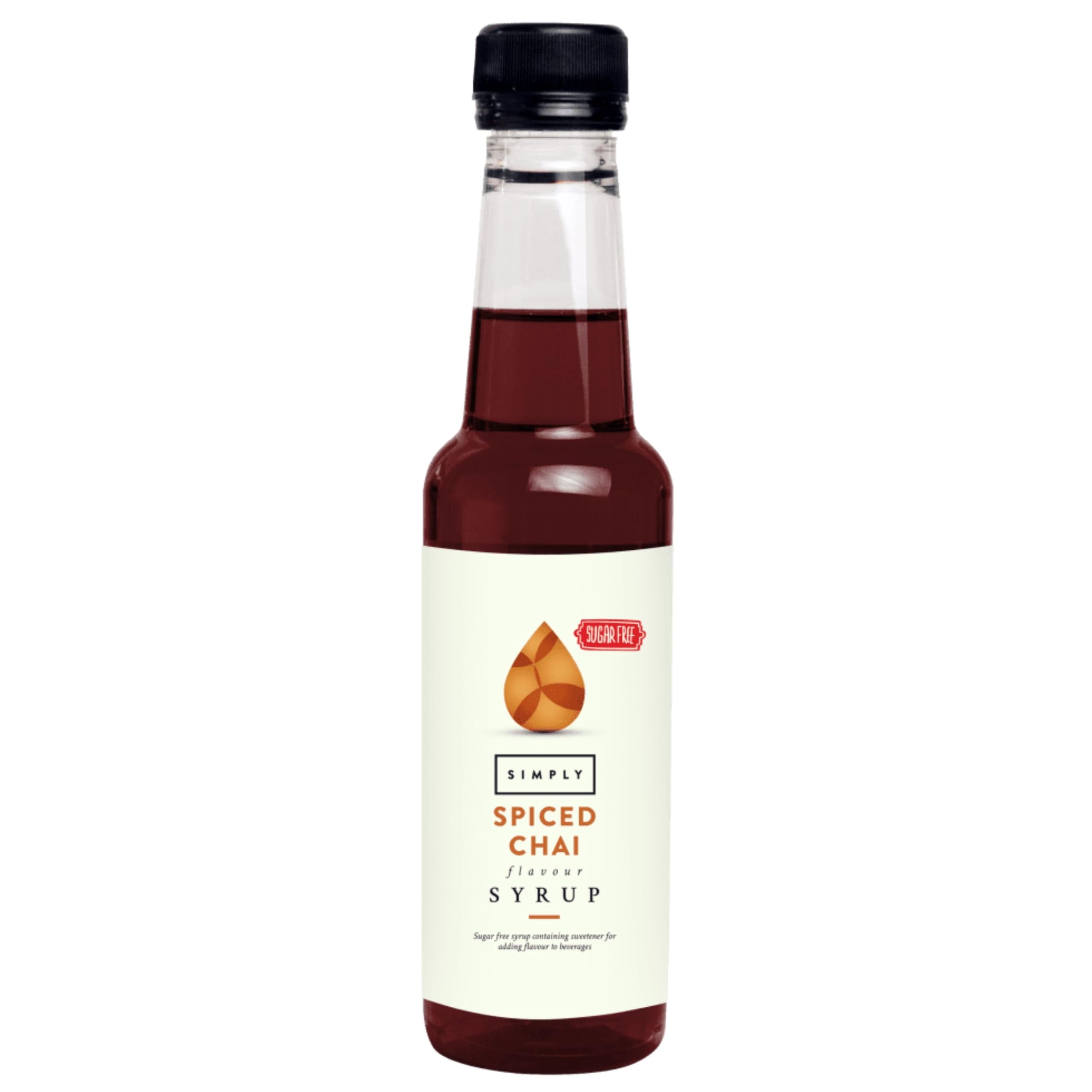 Simply - Sugar Free Spiced Chai Syrup, Low Calorie Vegan & Nut Free Beverage Syrup