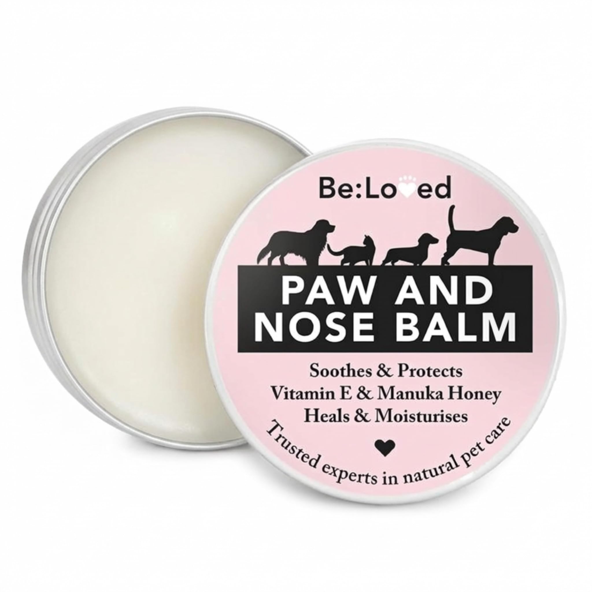 Be:Loved Be:Soft Natural Dog Paw & Nose Balm - Nourishes & Moisturises | 60g