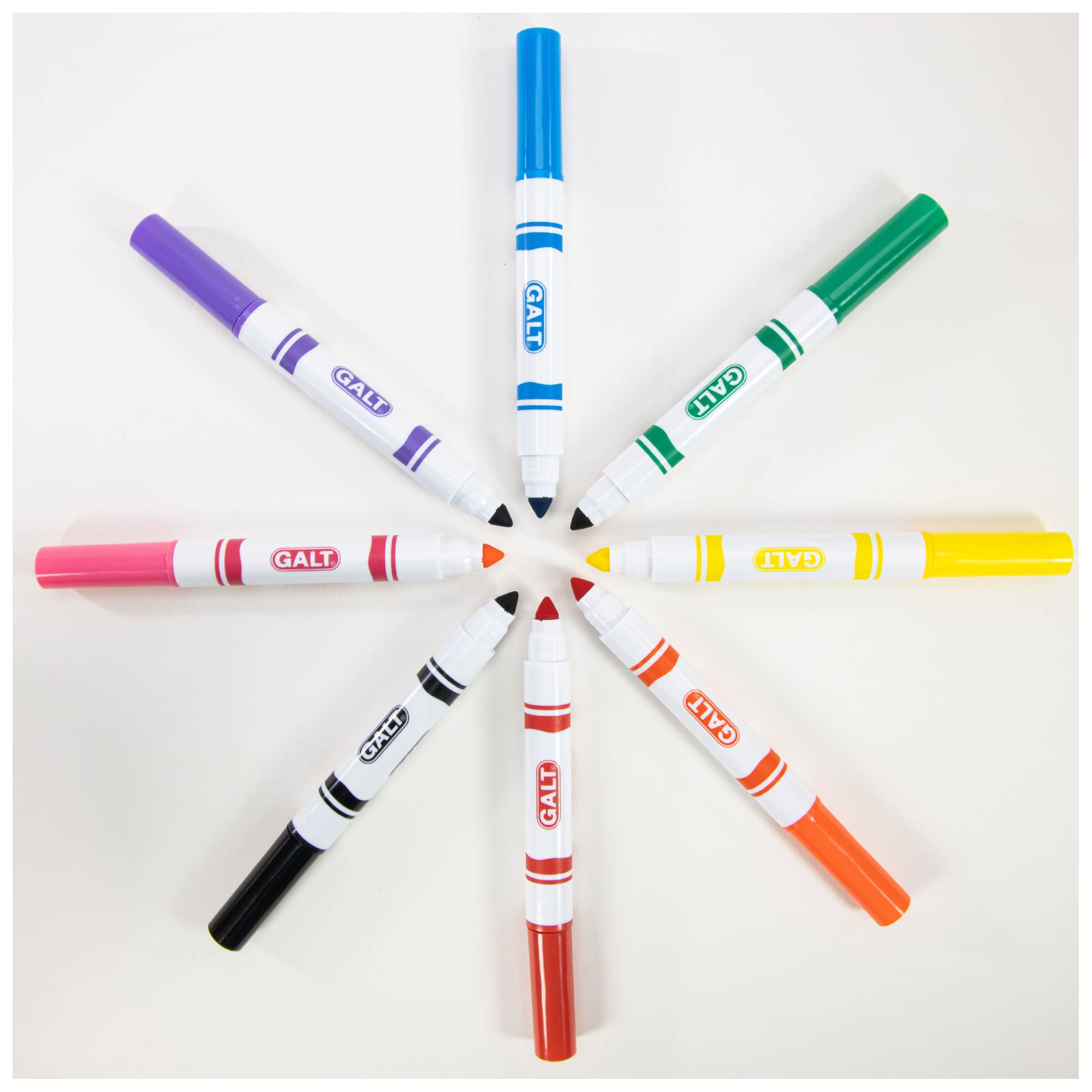 Galt Toys 8 Chunky Washable Colouring Pens - Ideal for Ages 3+ | Medium Point 3