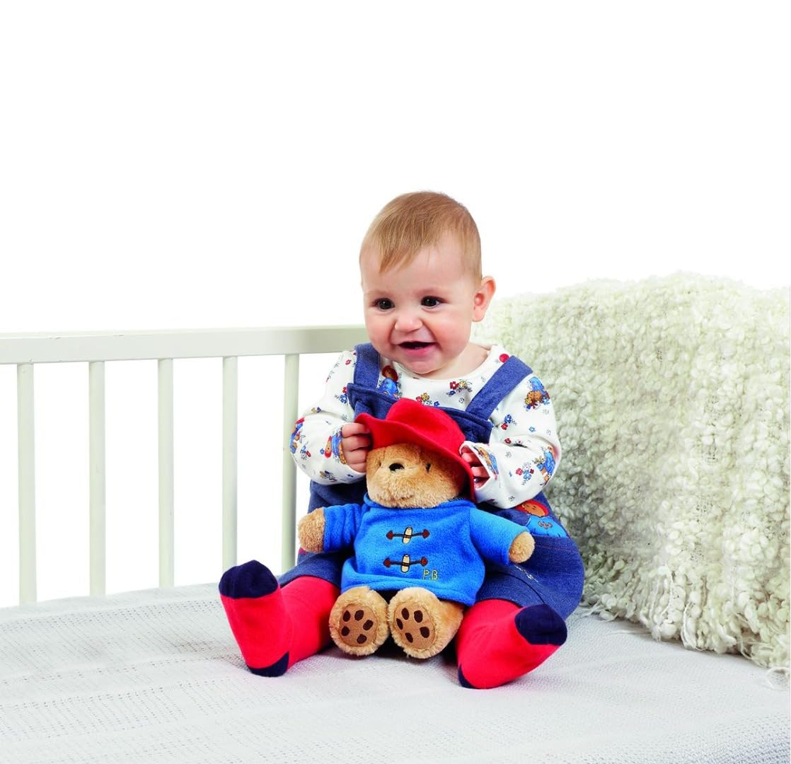 Rainbow Designs Small Classic Cuddly Paddington Bear - Blue & Red Plush Toy 10
