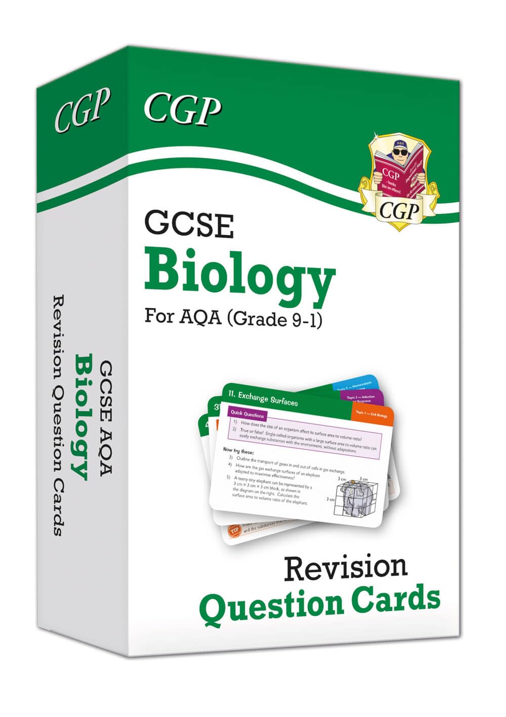 CGP 9-1 GCSE Biology AQA Revision Question Cards | Catch-up & Exam Prep | 95 Cards