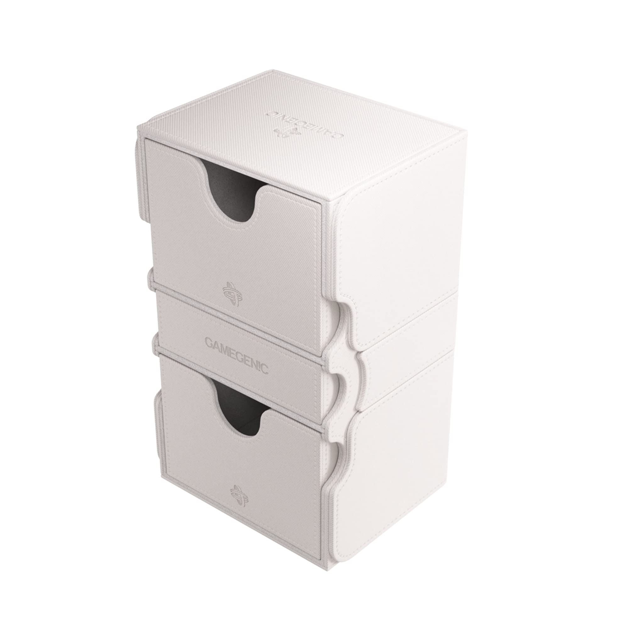 Gamegenic Stronghold 200+ XL Card Box - White | Holds 200+ Double-Sleeved Cards