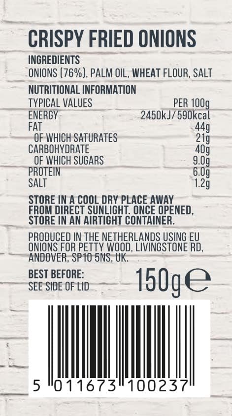 Dino's - Berühmtes Topping aus knusprigen Röstzwiebeln, 150 g Dose