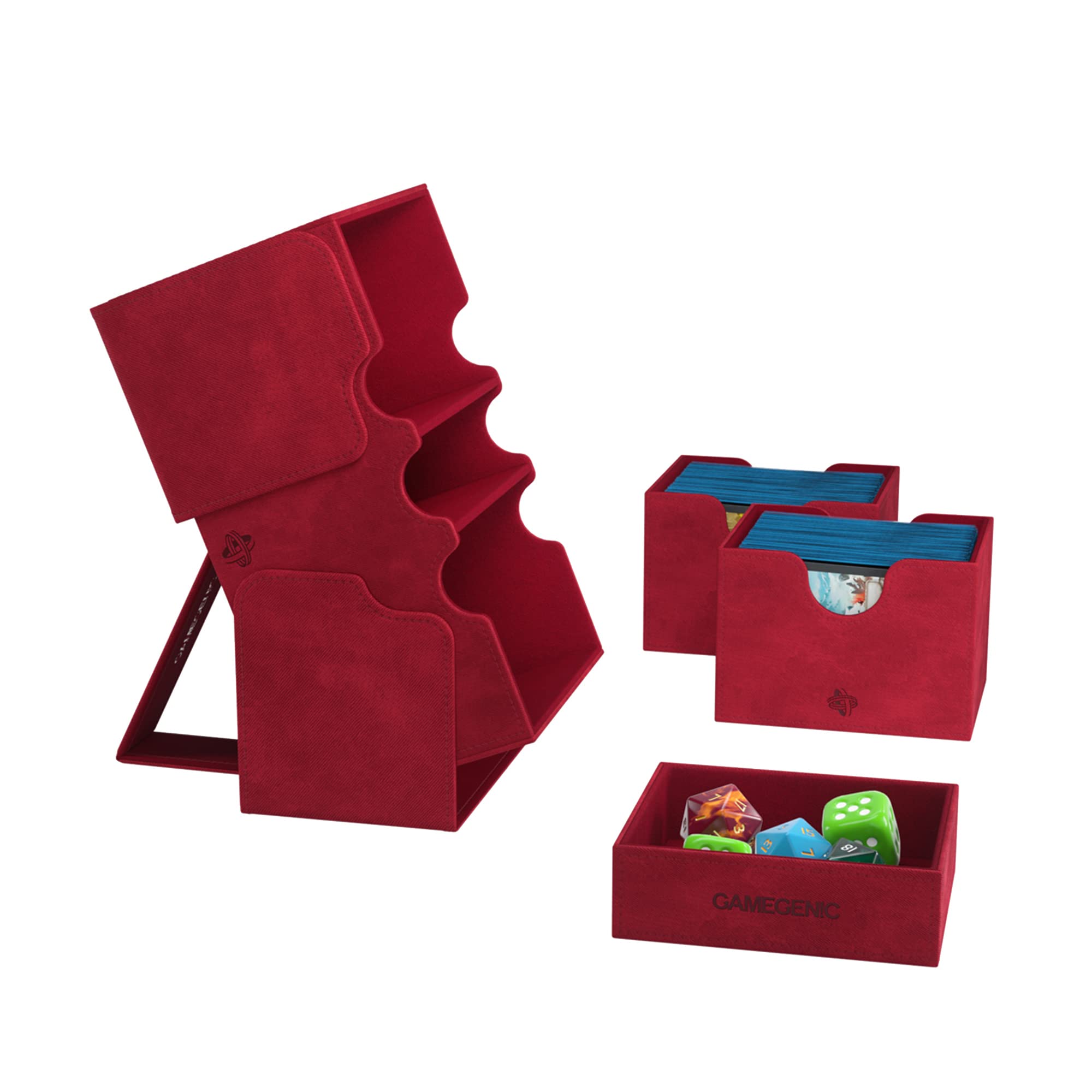 Gamegenic Stronghold 200+ XL Convertible Storage Box, Red 3