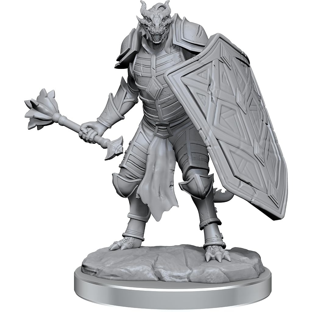 WizKids Nolzur's Marvelous Miniatures - D&D Dragonborn Clerics | Plastic Resin | 2-Count Pack