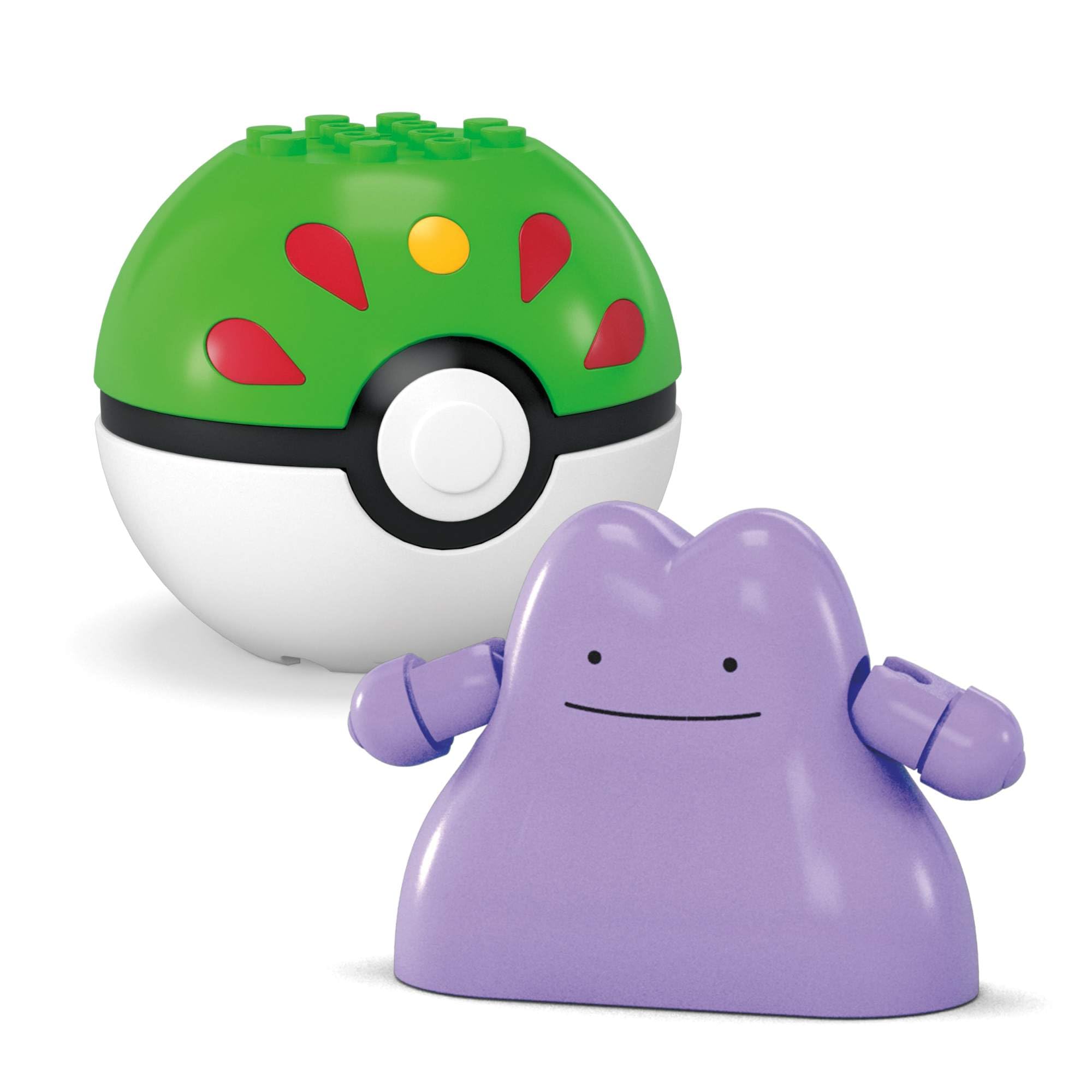 MEGA Pokémon Action Figure Building Toy Set - Buildable Pikachu & Ditto with Poké Balls, Ages 6+ 4