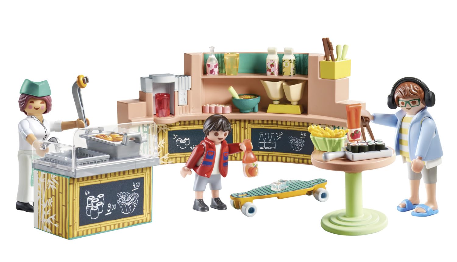 Playmobil 71538 myLife Food Lounge Restaurant Playset with 3 Figures 7