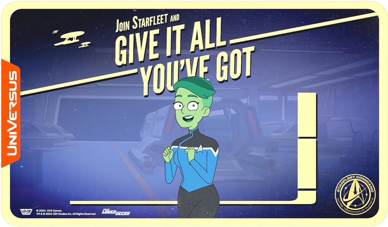 UniVersus Star Trek: Lower Decks D’Vana Tendi Playmat - 24 x 14 Inches Neoprene