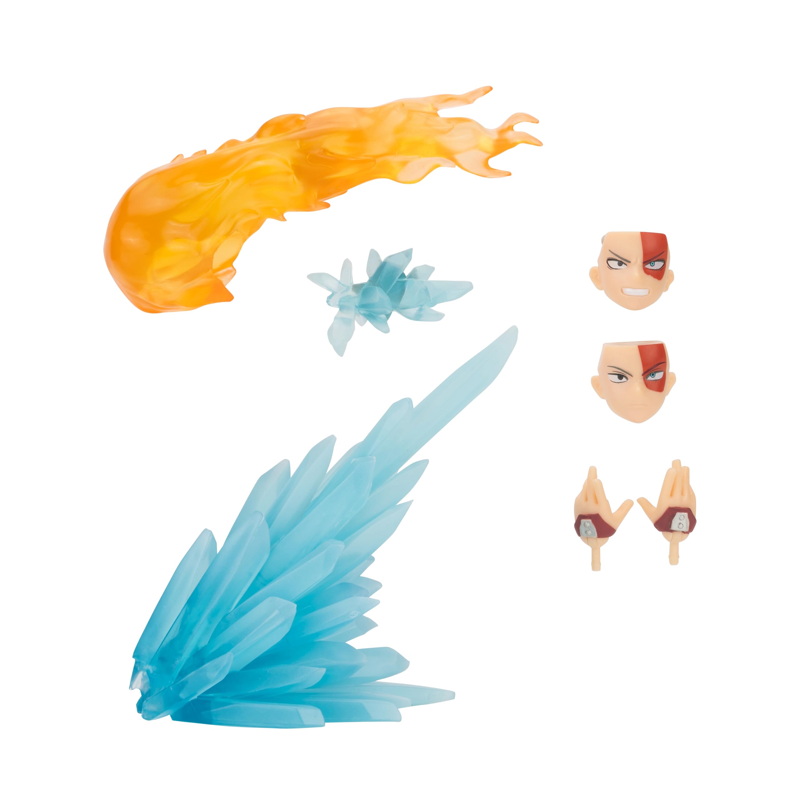 Total Anime Shoto Todoroki 6.5-Inch Poseable Figure with Swappable Faceplates and Fire/Ice Effects 3