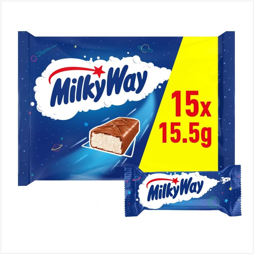Milky Way Fun Size Chocolate Bars - Halloween Party Bag Filler, 15.5 oz Multipack