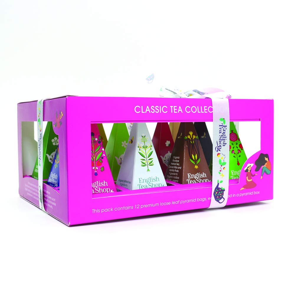 English Tea Shop Organic Classic Tea Collection Prism - 12 Pyramid Tea Bags 9