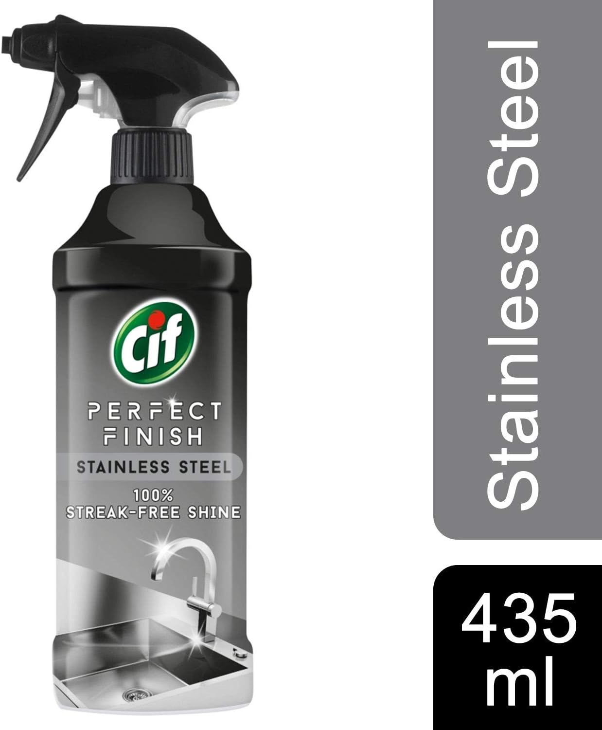 Cif Perfect Finish Stainless Steel Streak-Free Shine Spray, 435ml 5
