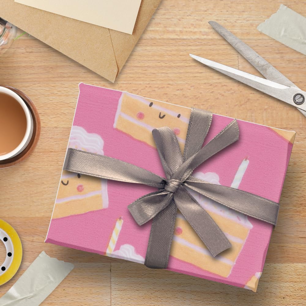 Glick Cakey Pink Tissue Paper - 4 Sheets | 75 x 50cm Each | Recyclable 4