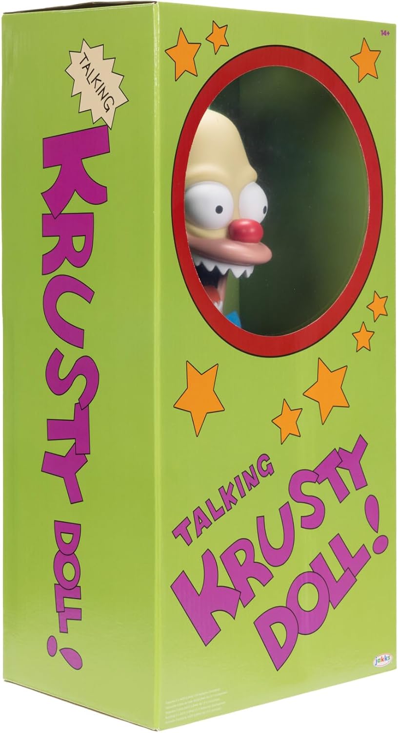 The Simpsons Talking Krusty Doll Plush - 16" Tall, Pull-String Interactive Toy by Jakks Pacific 4