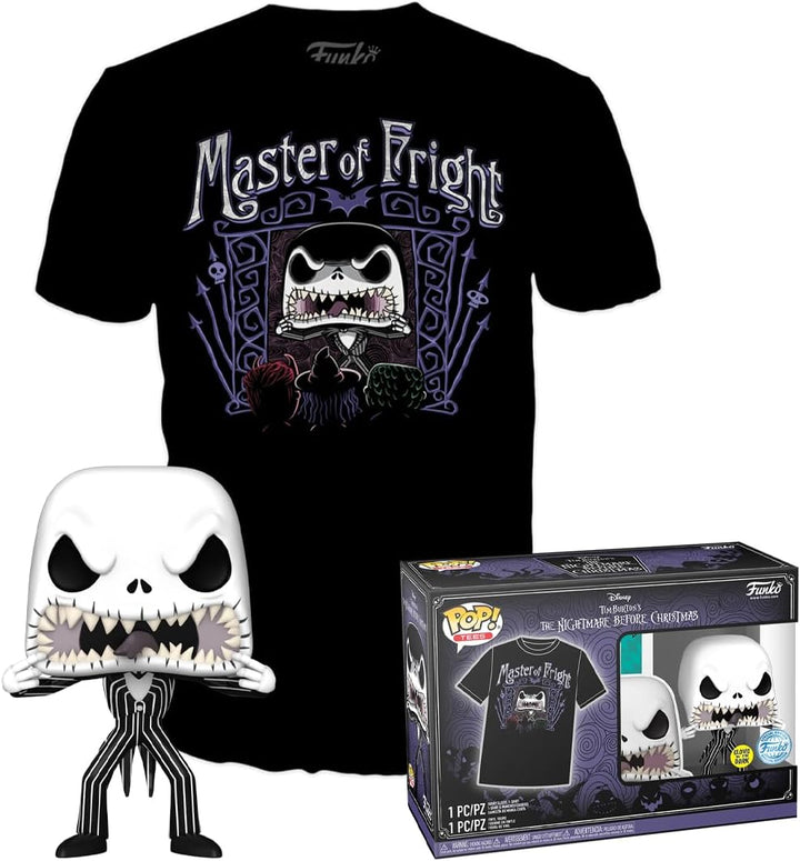 Funko Pop! & Tee: Disney - Jack Skellingtonkellington - Small - (S) - Disney: the Nightmare Before Christmas - T-Shirt - Clothes With Collectable Vinyl Figure