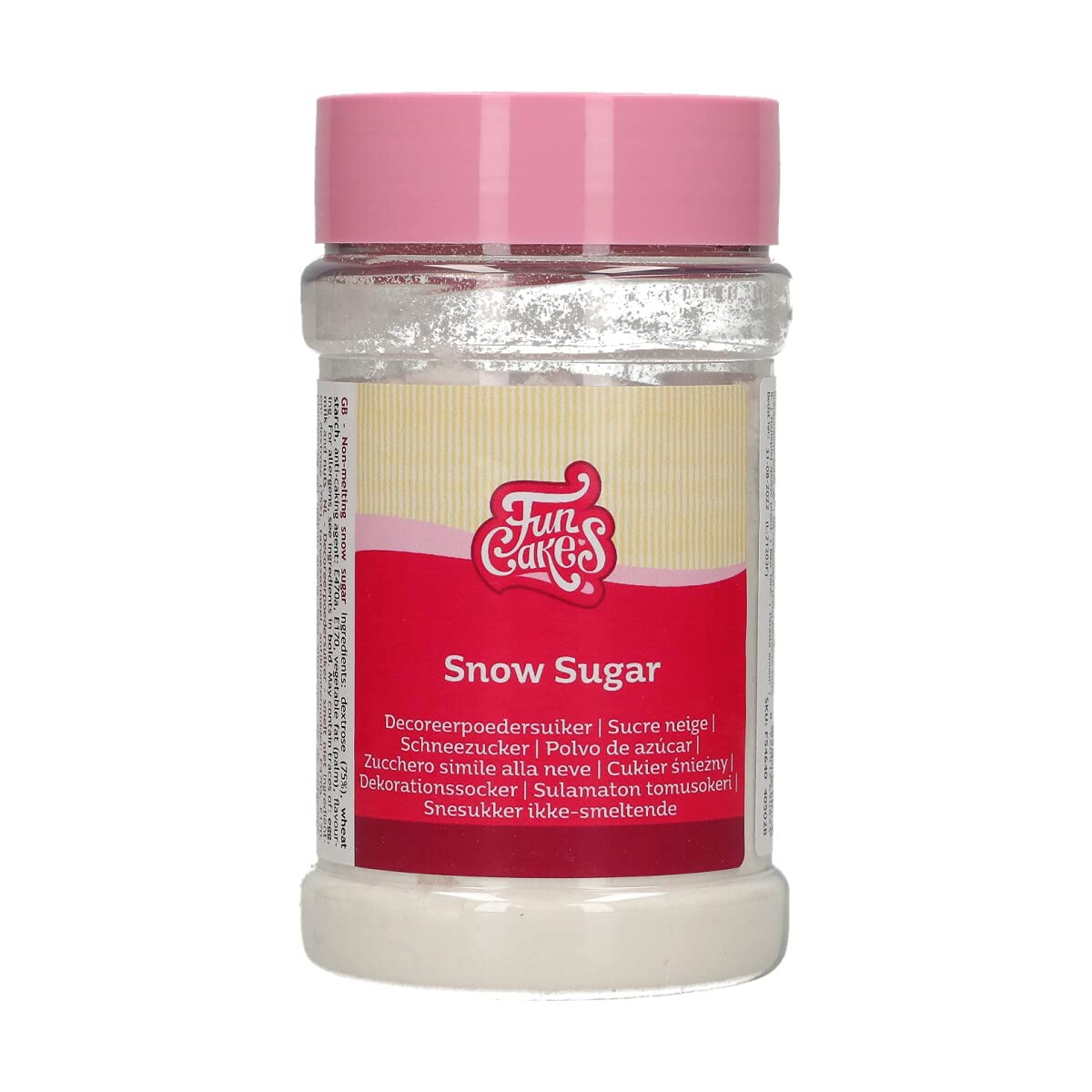 FunCakes - Snow Sugar Non-Melting Decorating Sugar for Donuts, Cookies & Cakes