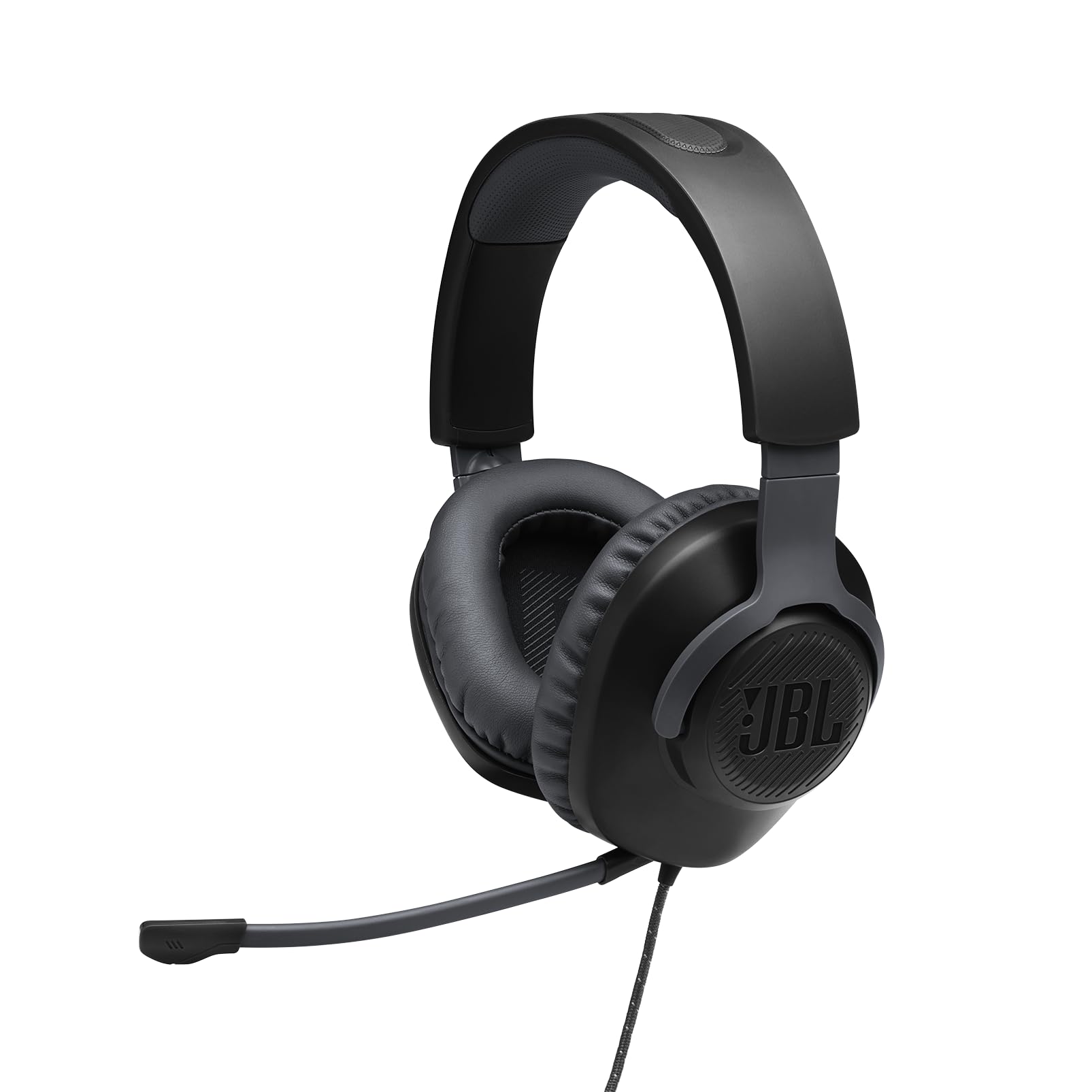 JBL Quantum 100 Wired Over-Ear Gaming Headset with Detachable Boom Mic [PC]