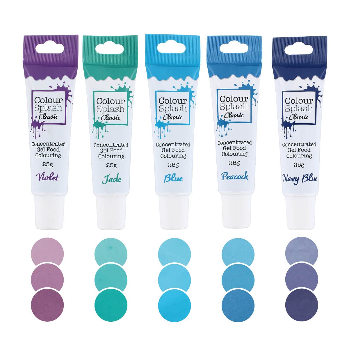 Colour Splash - Blues Food Colouring Gels 5 Pack