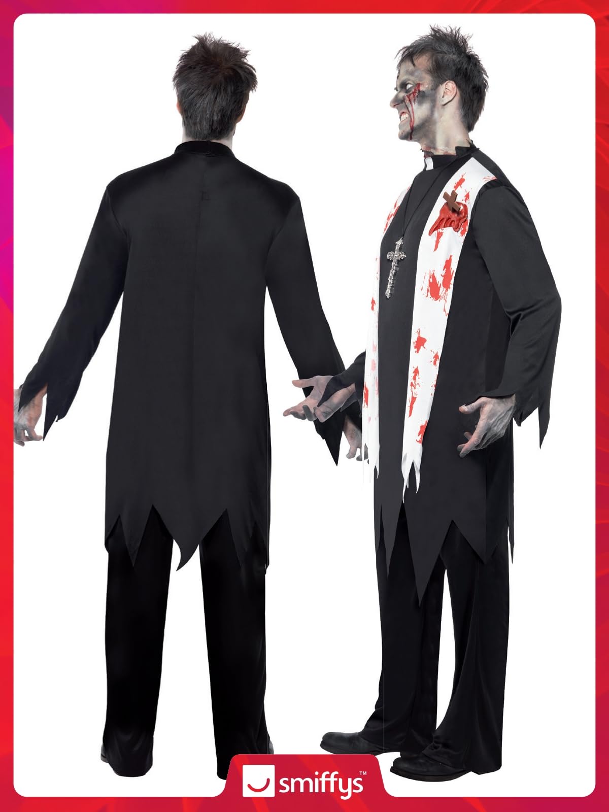 Smiffys Zombie Priest Costume - Adult Men's Size L 9