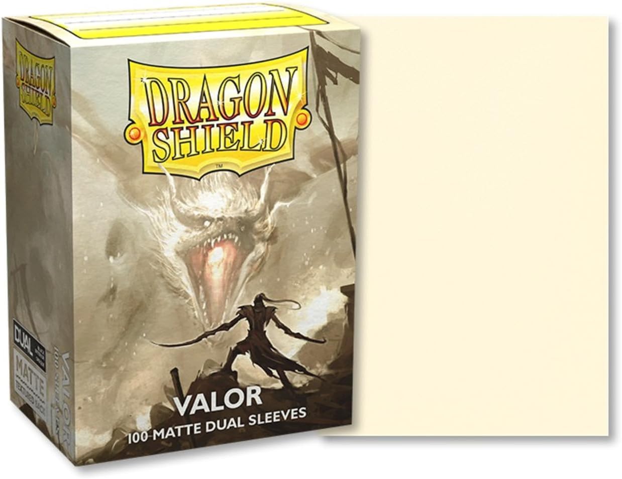 Arcane Tinmen Dragon Shield Valor 100 Count Standard Size Matte Dual Sleeves