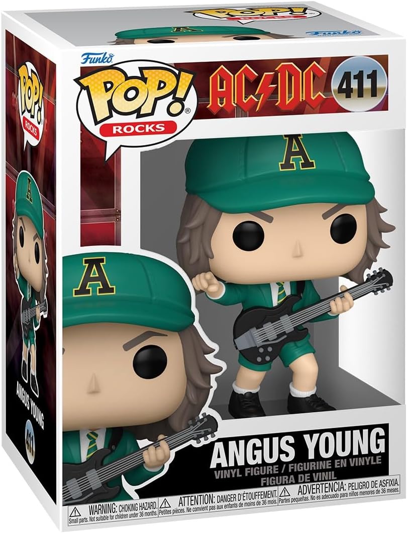 Funko Pop! Rocks: AC/DC - Angus Young (Green) Vinyl Figure 1